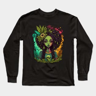 Goddess of Marijuana Long Sleeve T-Shirt